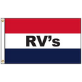 RV's 3' x 5' Message Flag with Heading and Grommets